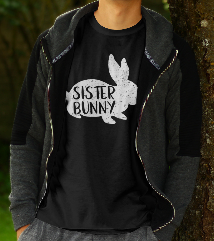 Sister Bunny Cute Matching Family Easter Rabbit T-Shirt