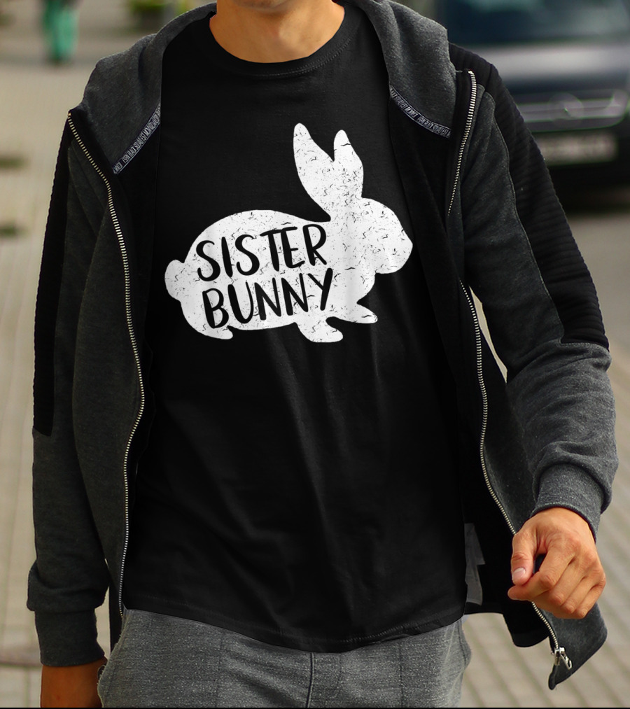 Sister Bunny Cute Matching Family Easter Rabbit T-Shirt