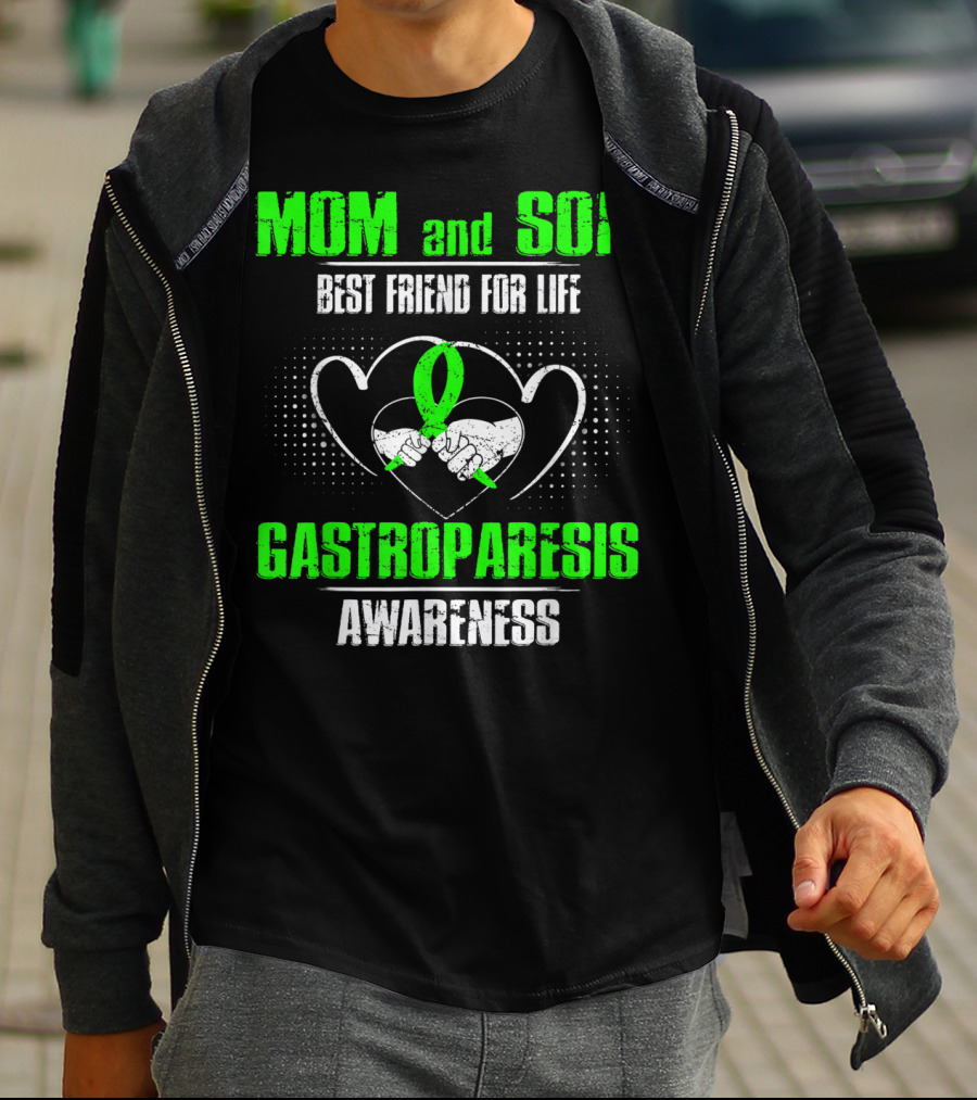 Mom And Son Best Friend For Life Gastroparesis Awareness T-Shirt
