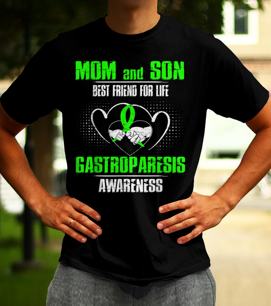 Mom And Son Best Friend For Life Gastroparesis Awareness T-Shirt