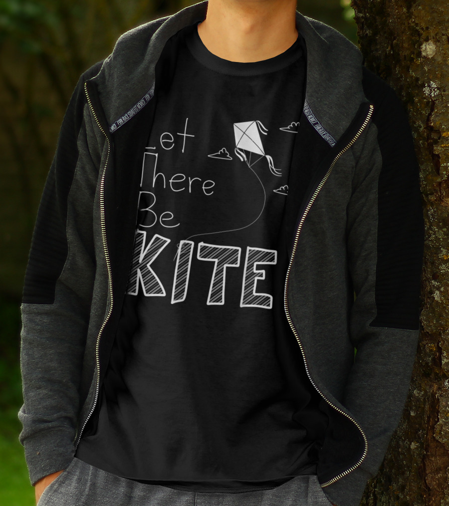 Let There Be Kite Fun With Clouds And Drawings T-Shirt