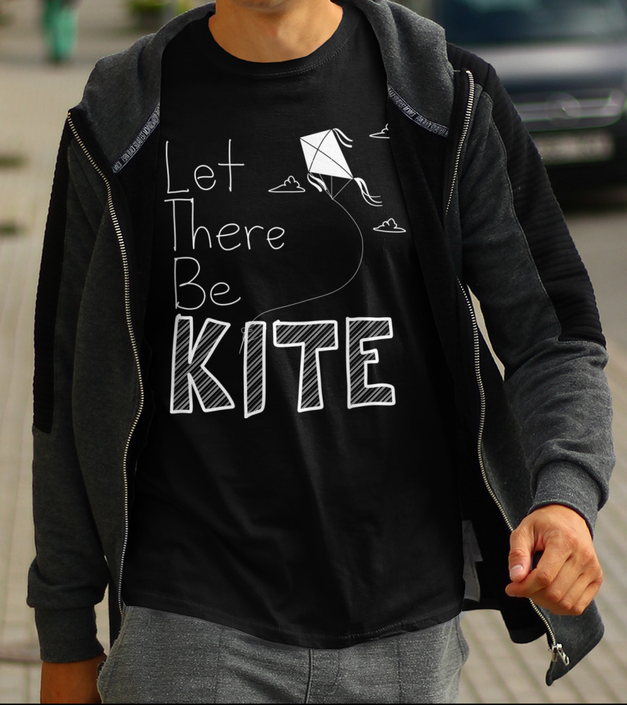 Let There Be Kite Fun With Clouds And Drawings T-Shirt