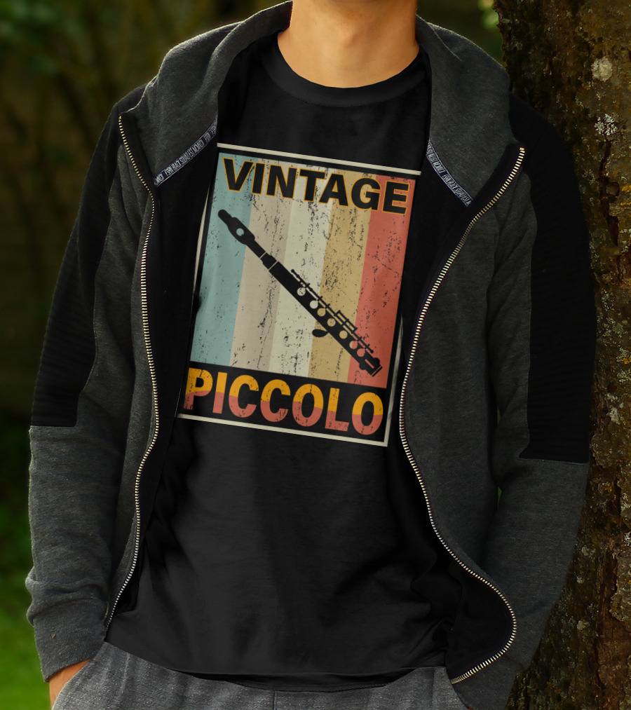 Vintage Piccolo Retro Stripes T-Shirt