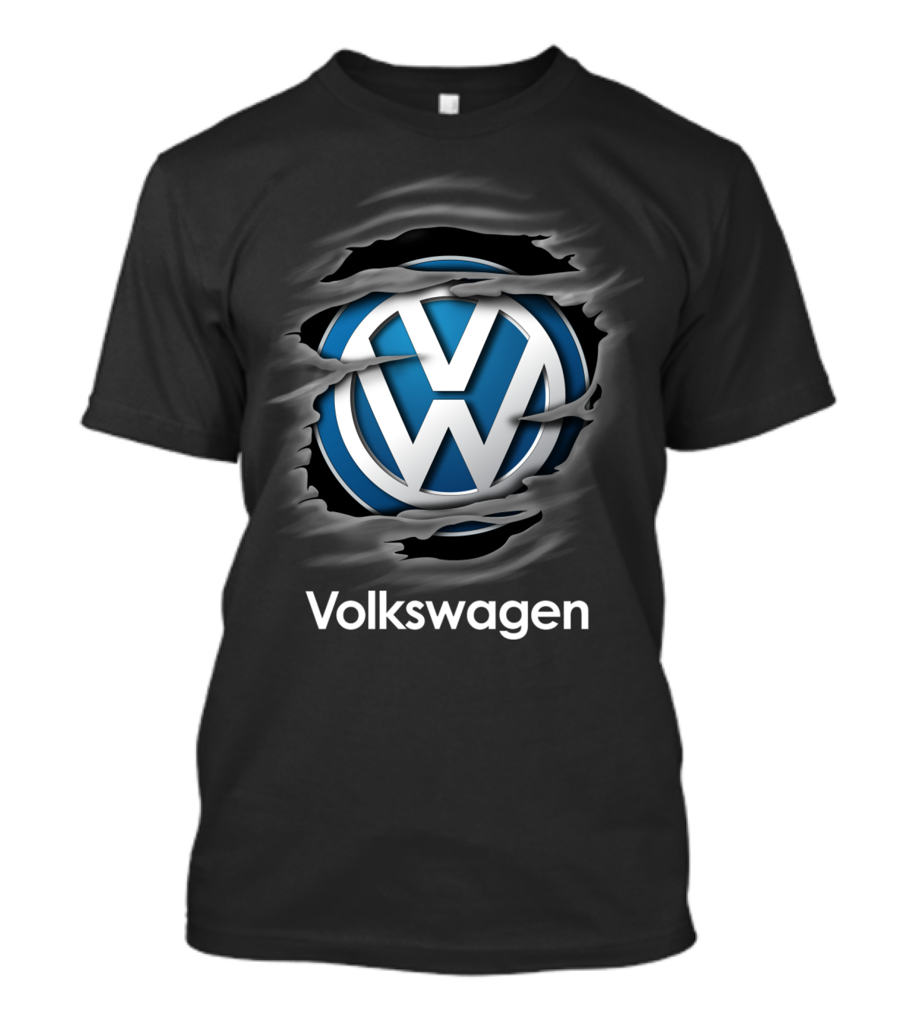 Limited Volkswagen Logo Torn Paper Effect T-Shirt