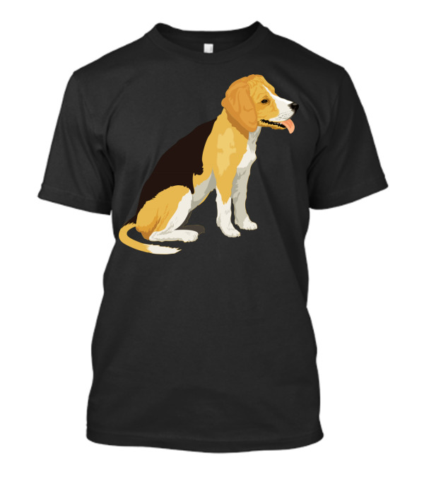 Beagle Pet Black Yellow Dog T-Shirt