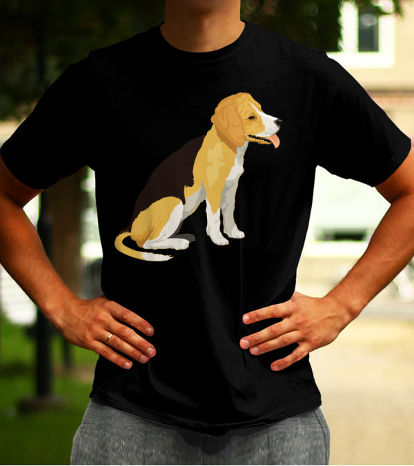Beagle Pet Black Yellow Dog T-Shirt