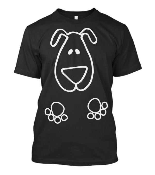 Dog Mom Casual Paw Prints T-Shirt