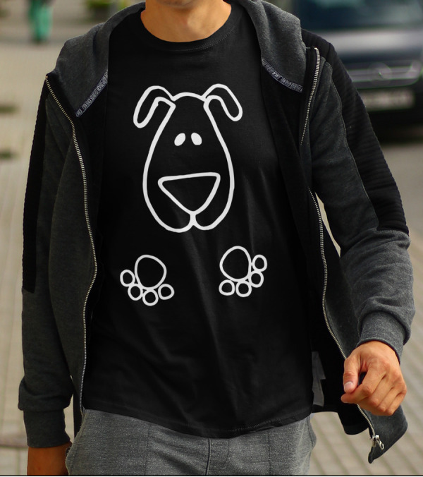 Dog Mom Casual Paw Prints T-Shirt