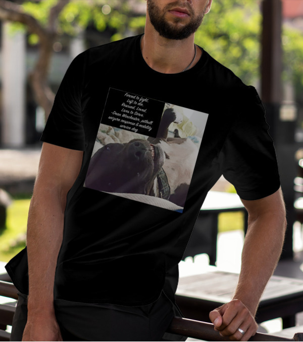 Dean Winchester Pitbull Seizure Response Mobility Service Dog Rescued Loved Lives To Serve T-Shirt