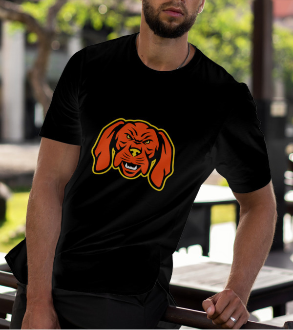 Hungarian Vizsla Dog Mascot Angry Face Icon With Fierce Expression T-Shirt