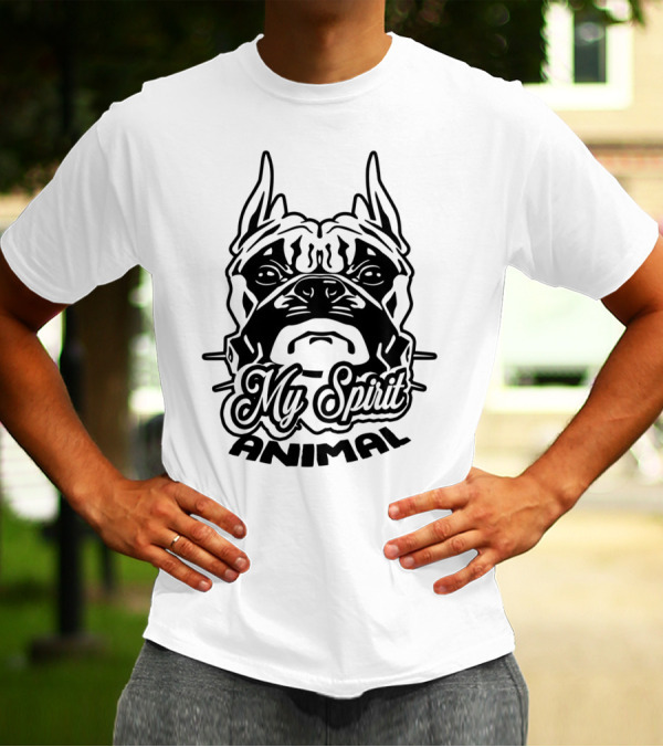My Spirit Animal Boxer Dog Face T-Shirt