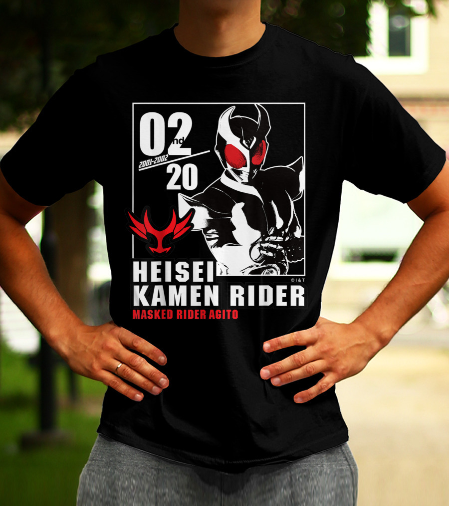 02nd 2001-2002 Heisei Kamen Rider Masked Rider Agito T-Shirt