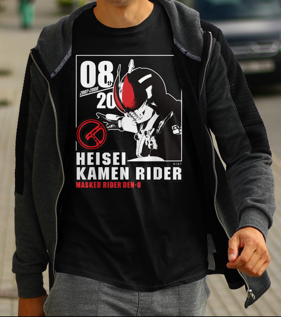 08th 2007-2008 Heisei Kamen Rider Masked Rider Den-O T-Shirt