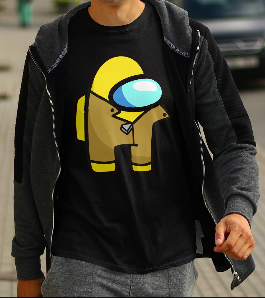 Among Us Character Yellow Detective Crewmate T-Shirt