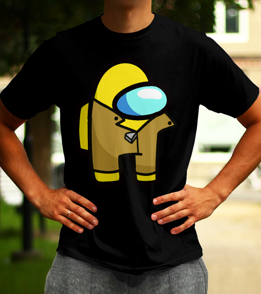 Among Us Character Yellow Detective Crewmate T-Shirt