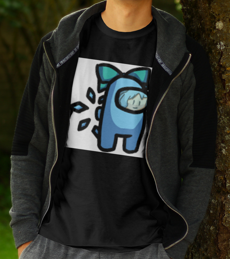 Among Us Blue Crewmate With Bow Gamer Girl T-Shirt