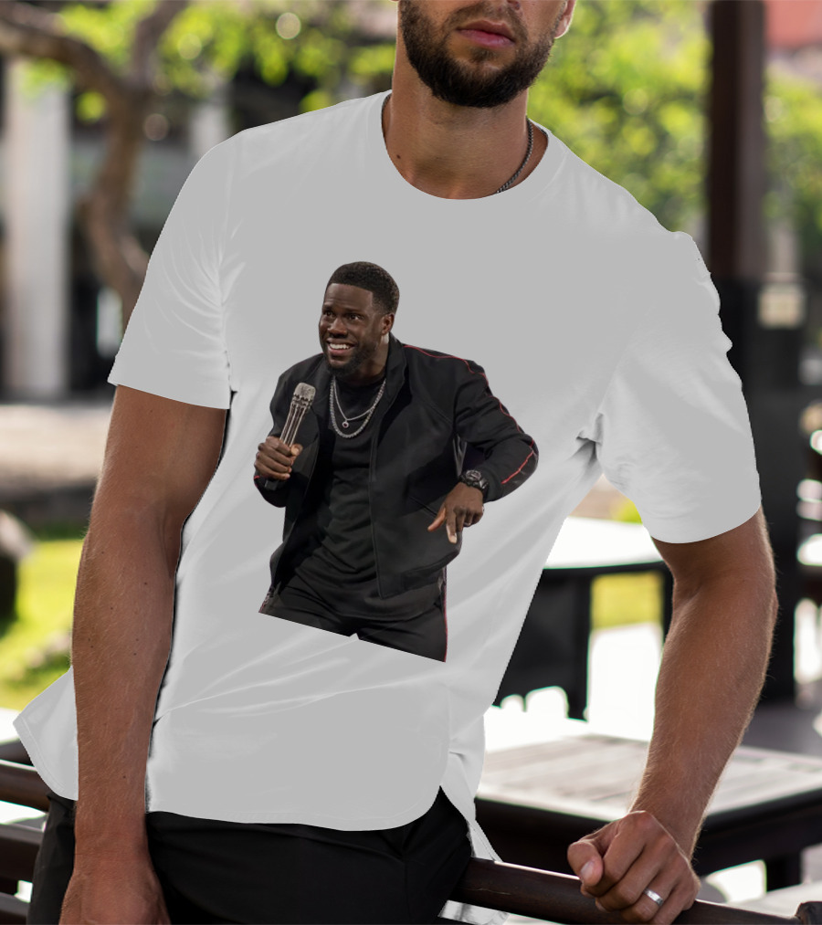 Kevin Hart Stand-Up Comedy Performance With Microphone T-Shirt