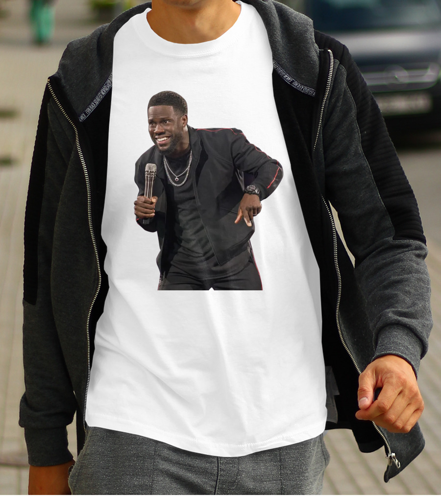 Kevin Hart Stand-Up Comedy Performance With Microphone T-Shirt
