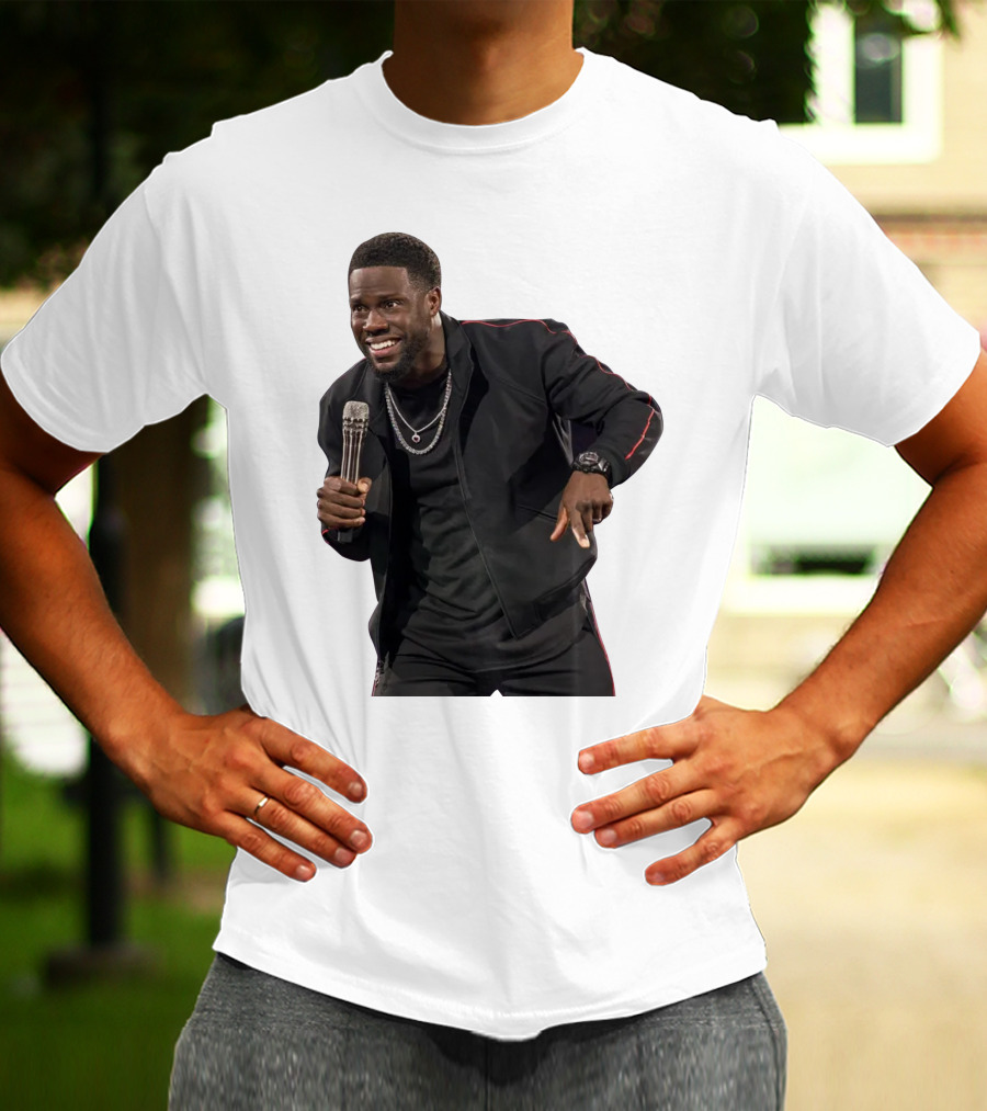 Kevin Hart Stand-Up Comedy Performance With Microphone T-Shirt