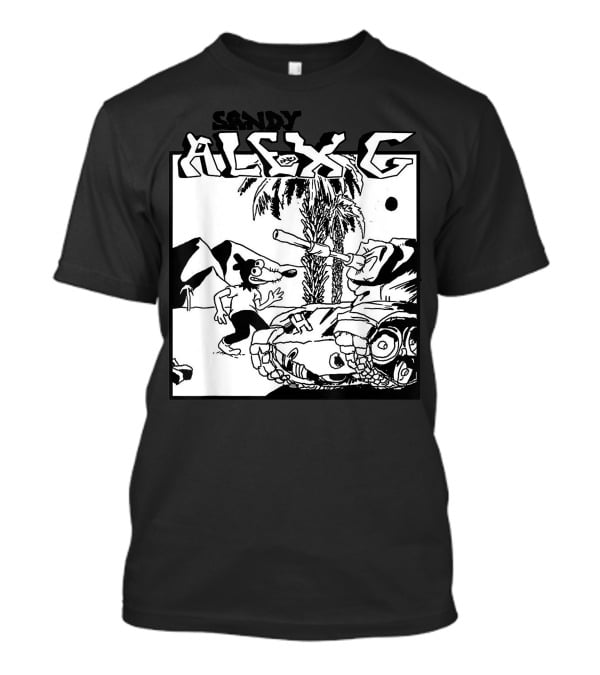 Sandy Alex G Cartoon Tank Forest Scene T-Shirt