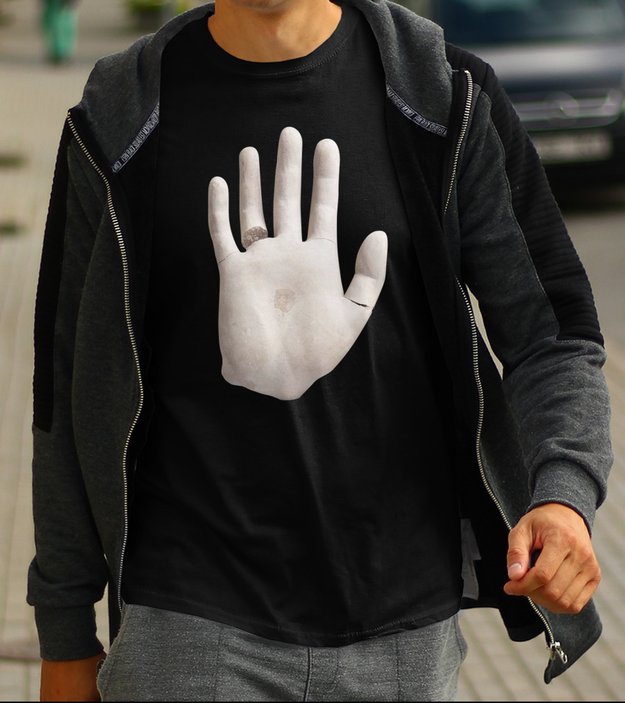 Built On Glass Hand Sculpture T-Shirt