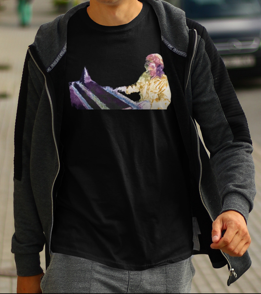 Get High Psychedelic Piano Player T-Shirt