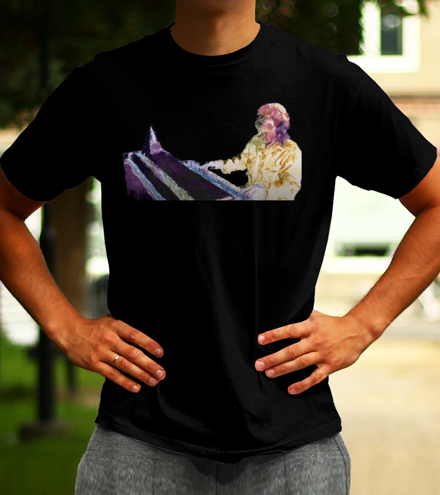 Get High Psychedelic Piano Player T-Shirt