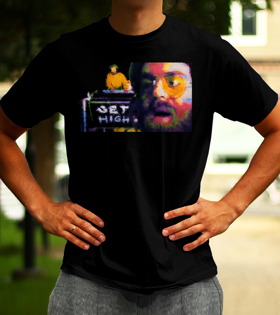 Get High Colorful Portrait And DJ Booth T-Shirt