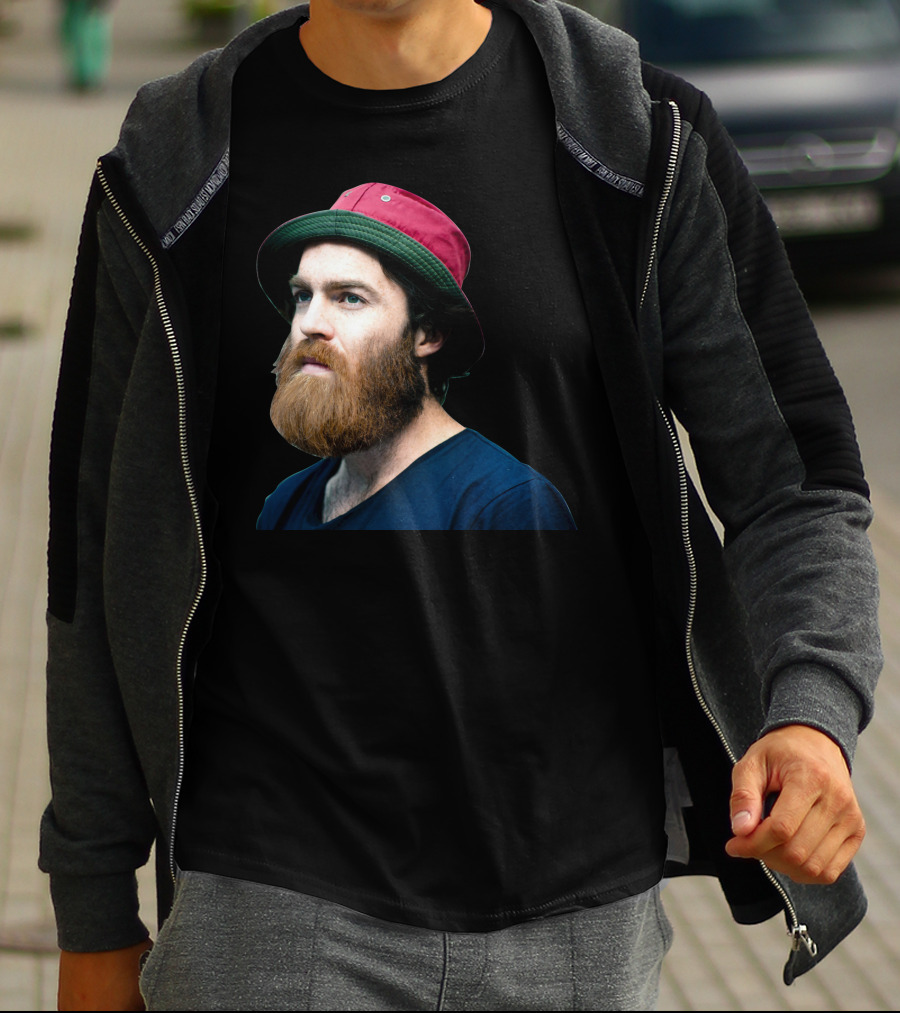 Chet Faker 2 Red And Green Bucket Hat Beard T-Shirt