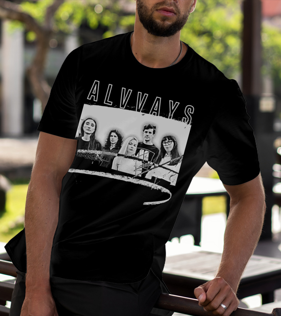 ALVVAYS Black And White Band T-Shirt