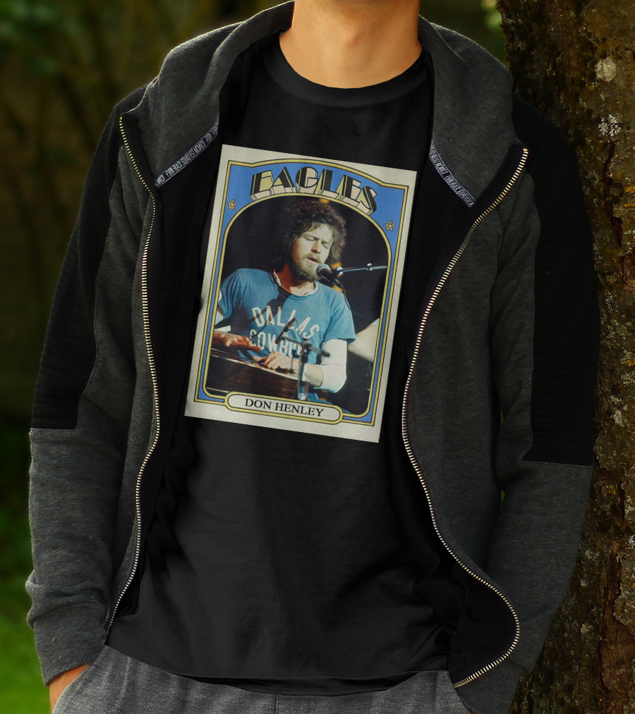 Eagles Don Henley Vintage Dallas Cowboys Card T-Shirt