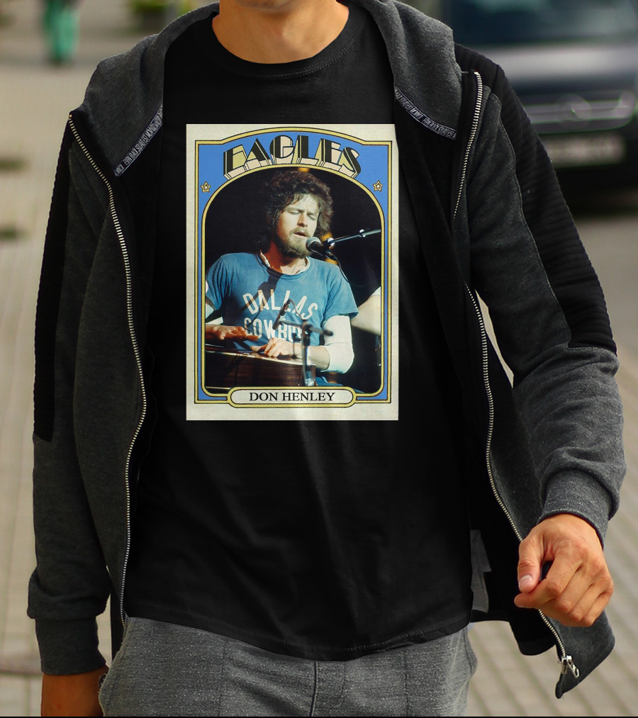 Eagles Don Henley Vintage Dallas Cowboys Card T-Shirt