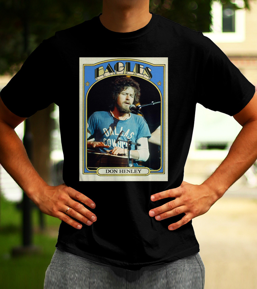 Eagles Don Henley Vintage Dallas Cowboys Card T-Shirt