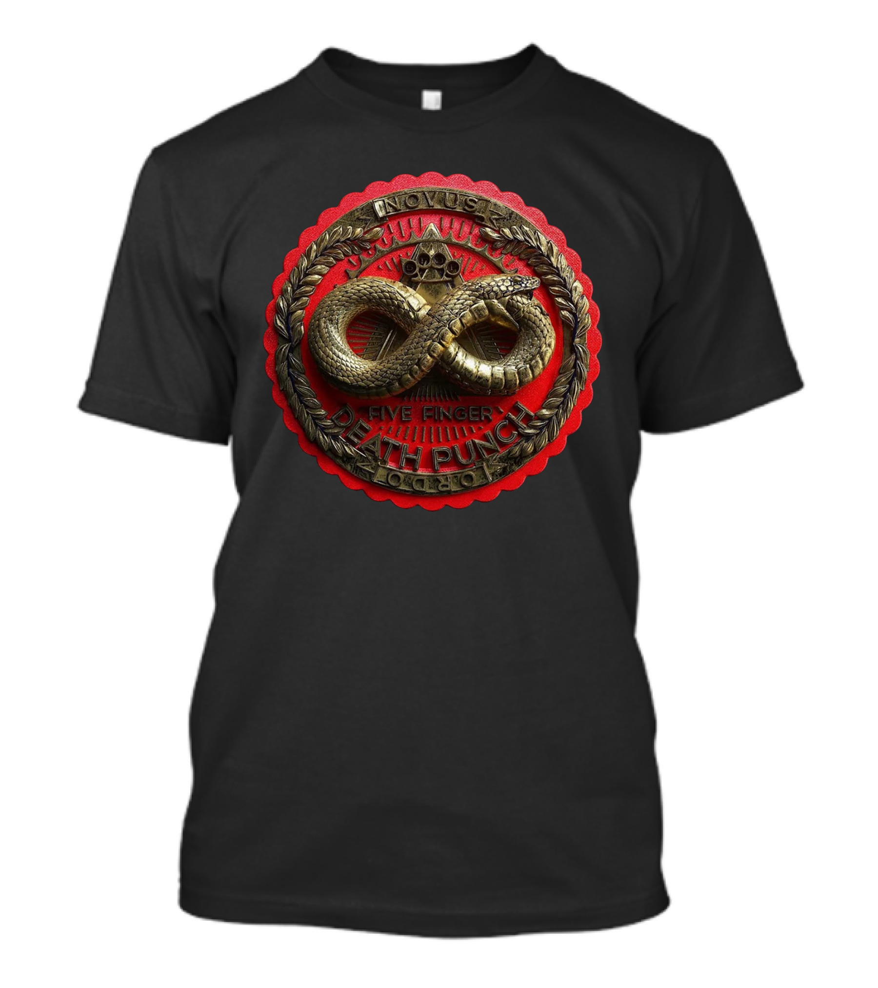 Five Finger Death Punch Novus Metal Snake Emblem T-Shirt