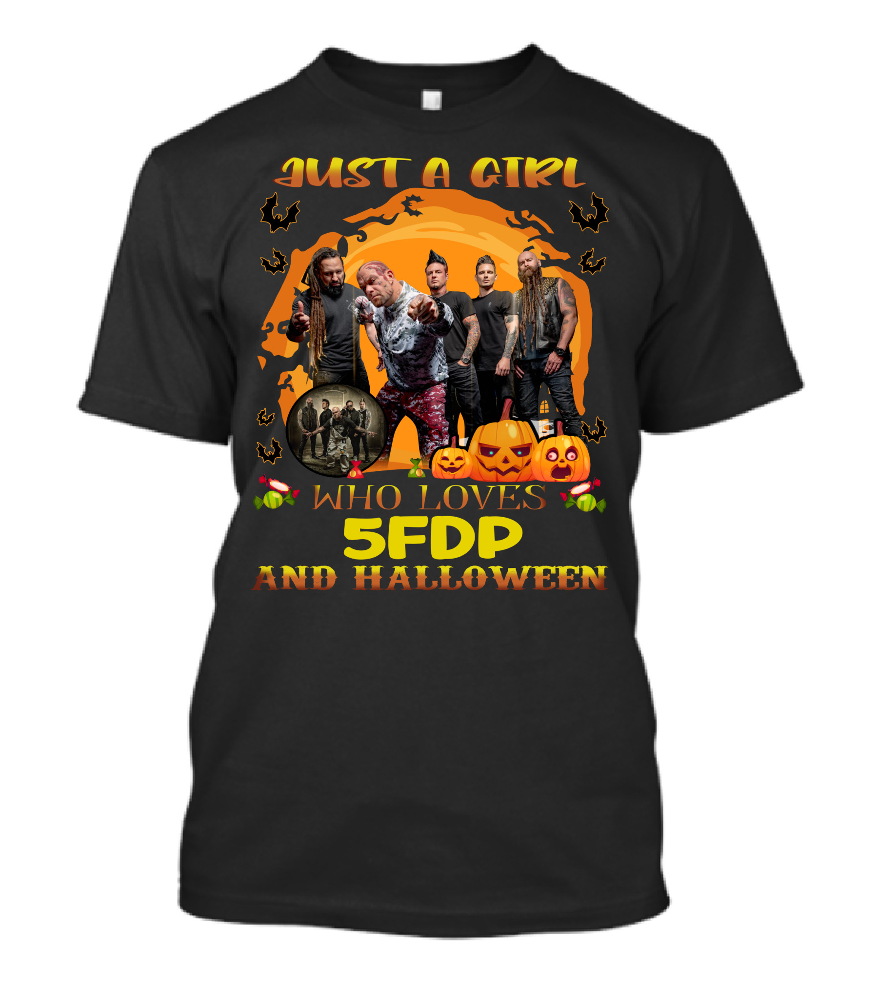 Just A Girl Who Loves 5FDP And Halloween T-Shirt