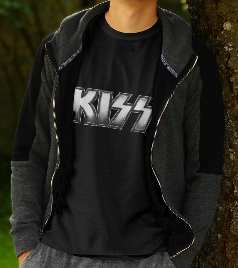 KISS Silver Metallic T-Shirt