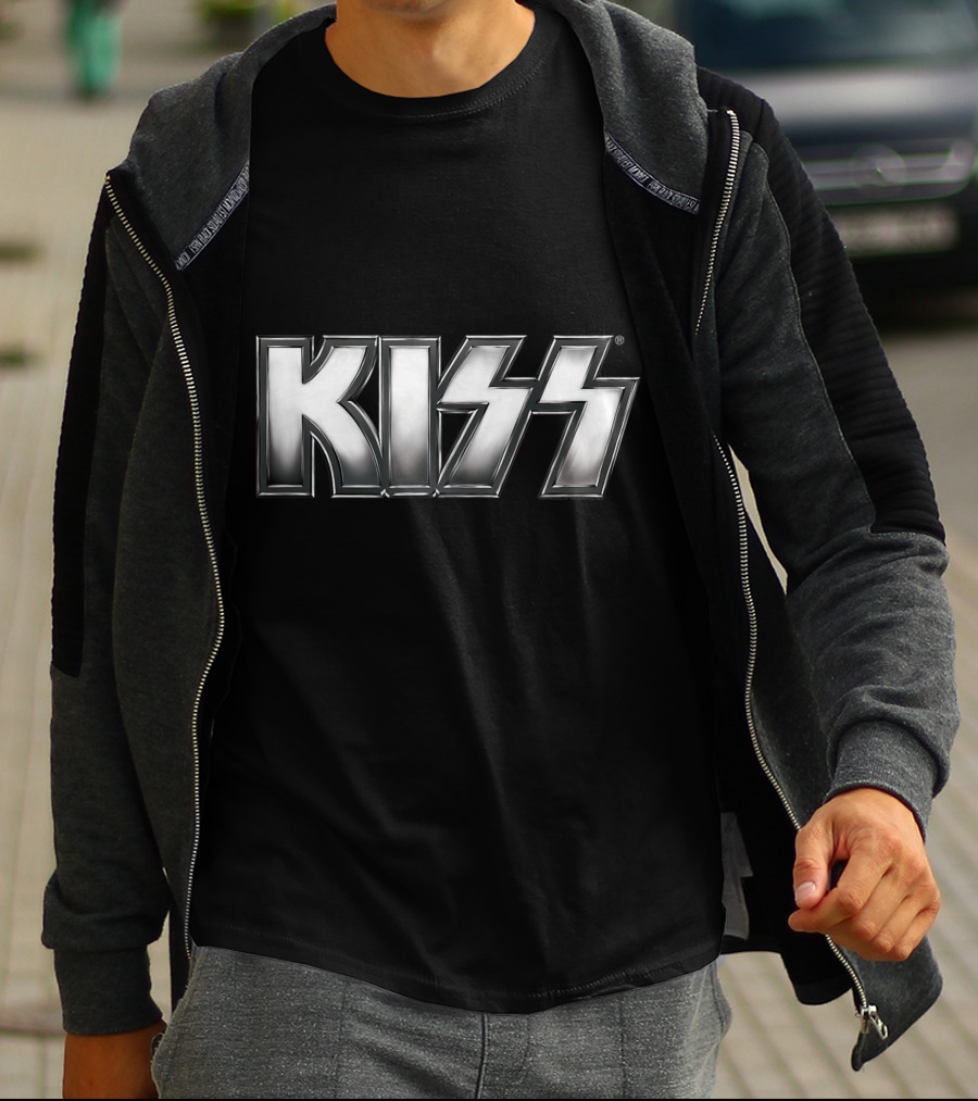KISS Silver Metallic T-Shirt