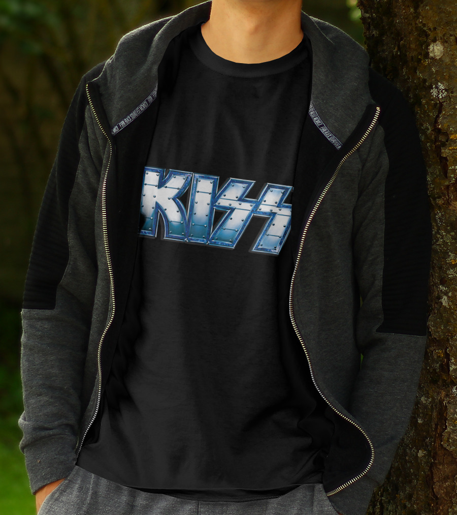 KISS Blue Steel Rivet T-Shirt