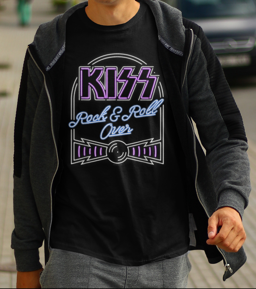 KISS Rock And Roll Over Neon T-Shirt