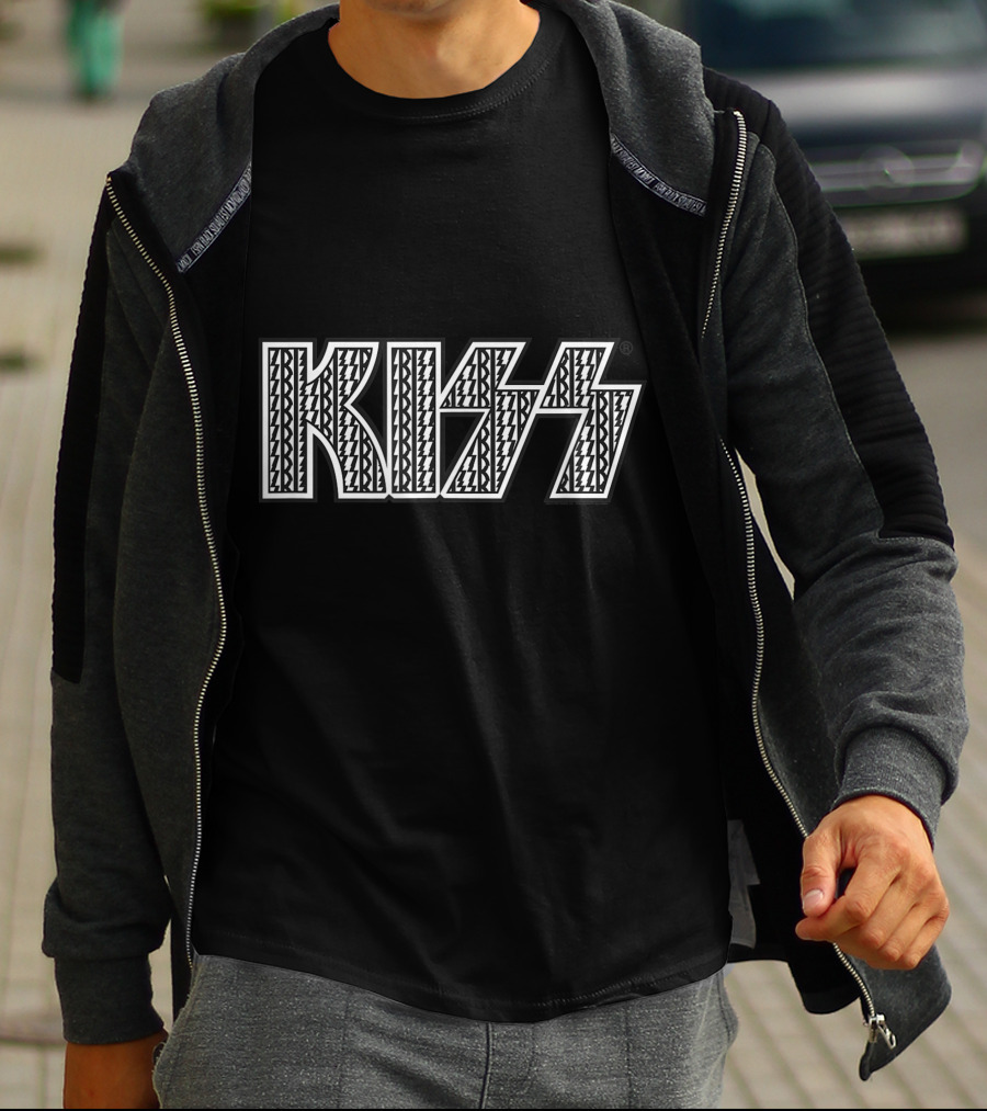 KISS Static Logo Iconic Bold Pattern T-Shirt