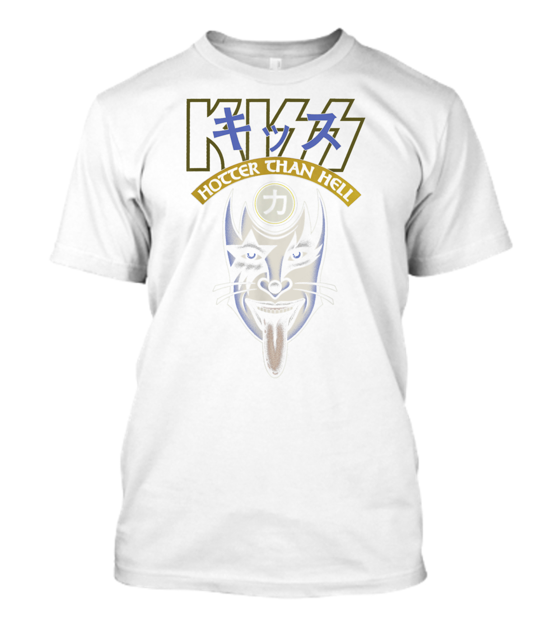 KISS Hotter Than Hell Power Face Iconic T-Shirt