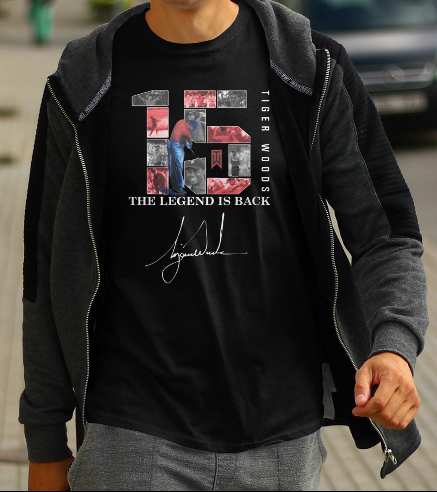 Tiger Woods The Legend Is Back 15 Signature T-Shirt