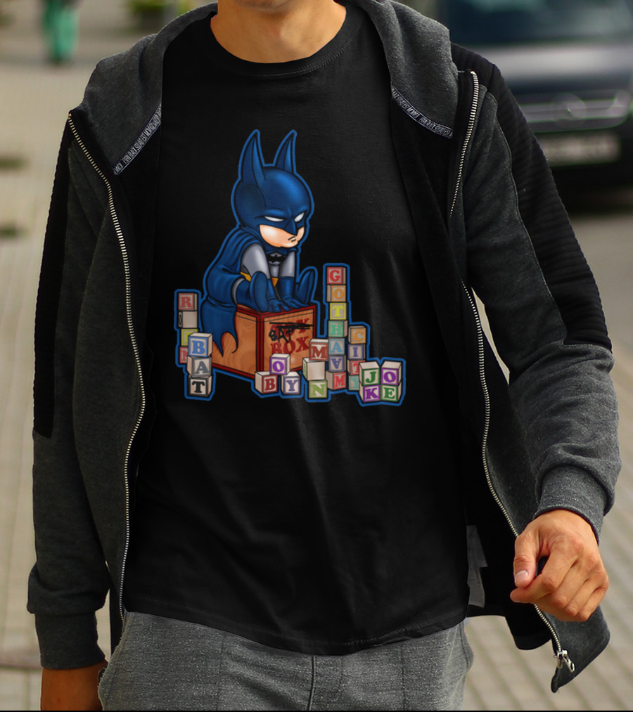 Cool Gotham Batman Blocks Joker Toy Box T-Shirt