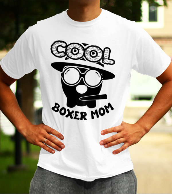 Cool Boxer Mom With Sunglasses And Hat T-Shirt