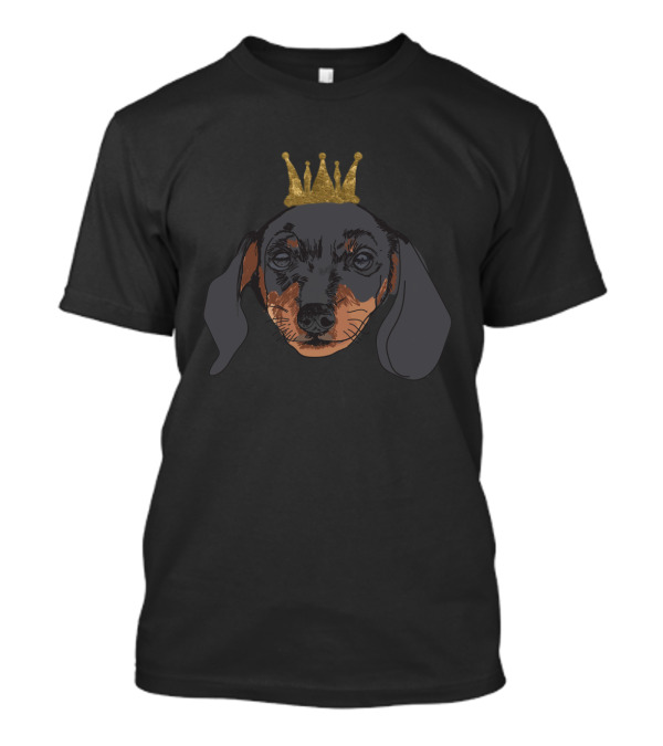 Regal Golden-Crowned Dachshund T-Shirt