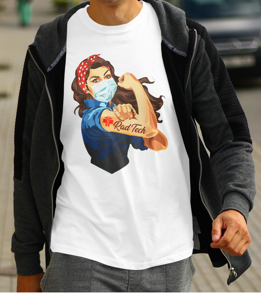 Empowered Rad Tech Strong Rosie Image T-Shirt