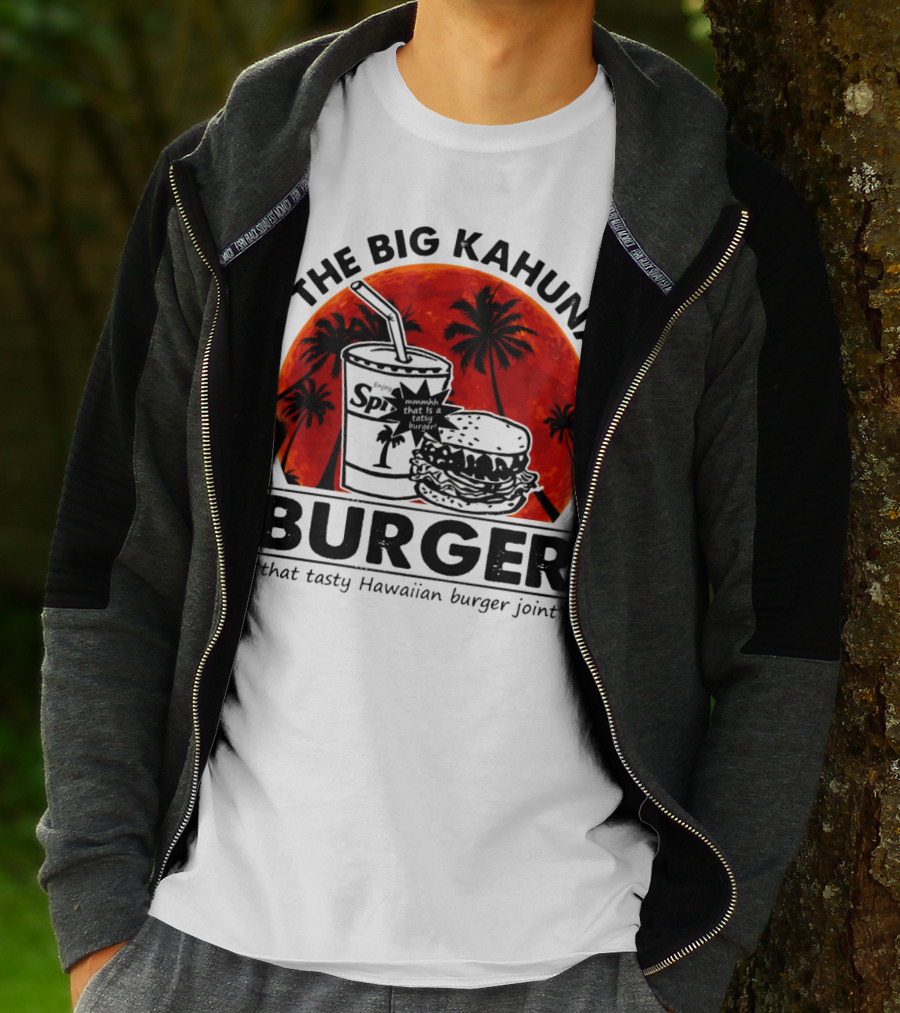 THE BIG KAHUNA BURGER THAT TASTY HAWAIIAN BURGER JOINT SPI BEACH PALM TREES T-Shirt