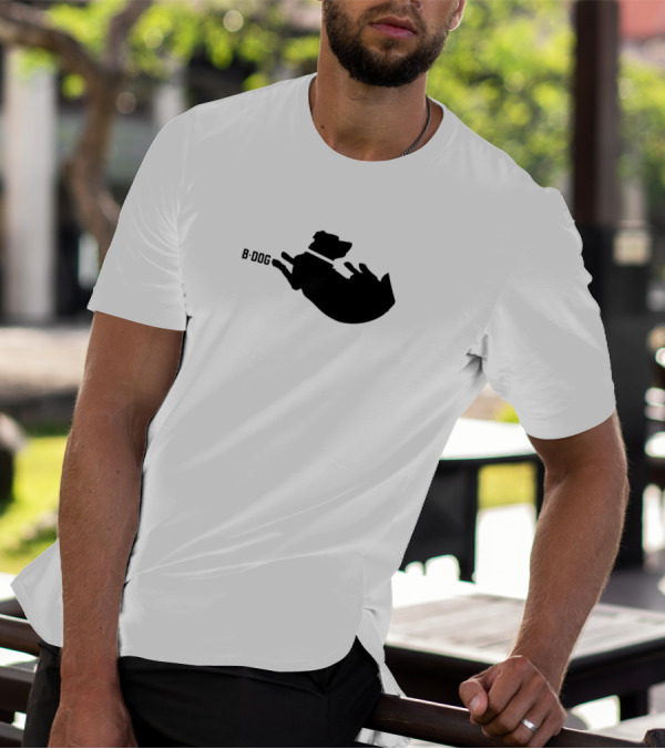 B Dog Silhouette With Simple Over There T-Shirt