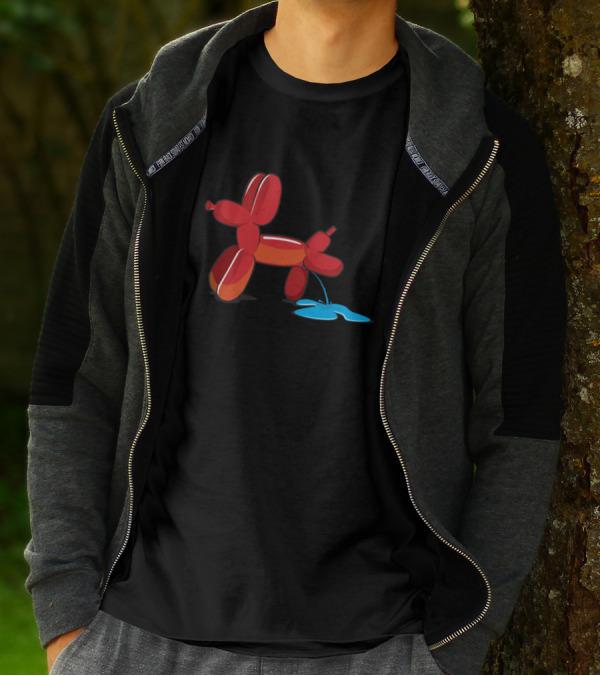 Naughty Dog Red Balloon Animal Iconic T-Shirt