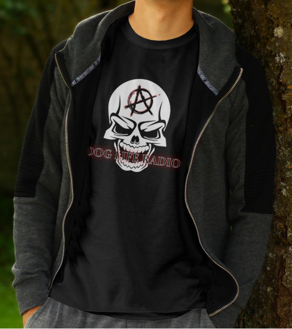 Dog Life Radio Anarchy Skull T-Shirt